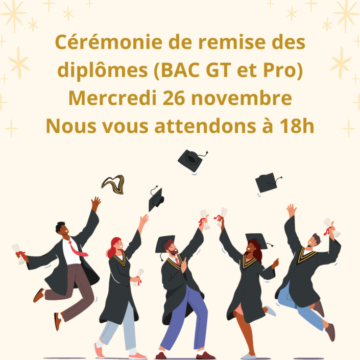 Cérémonie remise diplômes